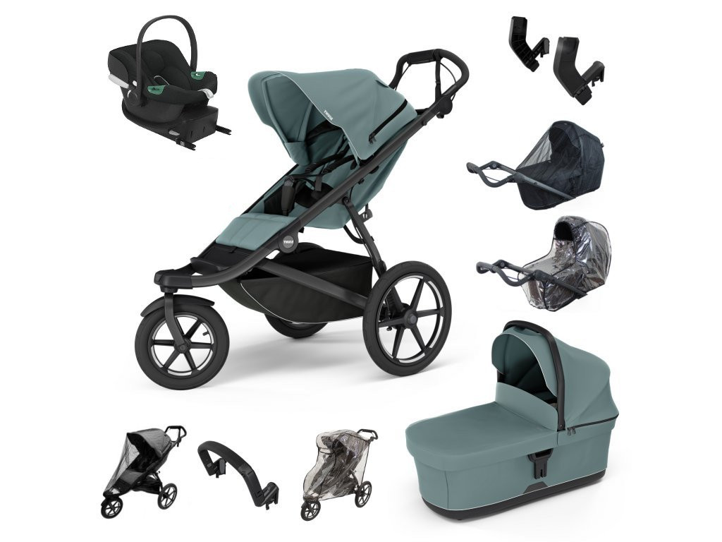 E-shop Thule Urban Glide 3 Výhodný set Cybex s doplnkami, Mid blue