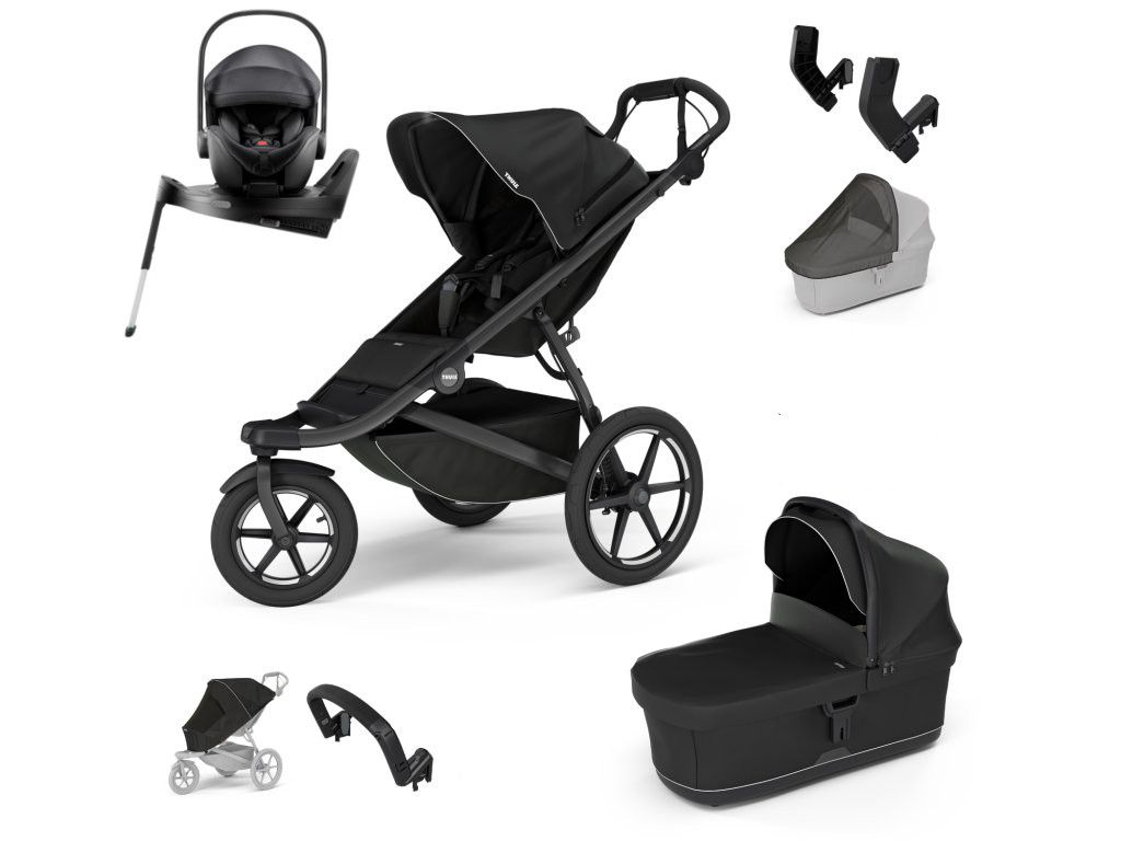 E-shop Thule Urban Glide 3 Výhodný set s Baby-Safe PRO s doplnkami, Black