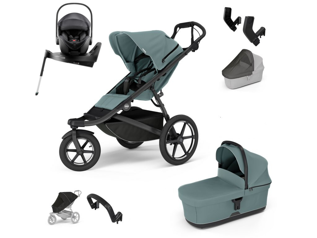 E-shop Thule Urban Glide 3 Výhodný set s Baby-Safe PRO s doplnkami, Mid Blue