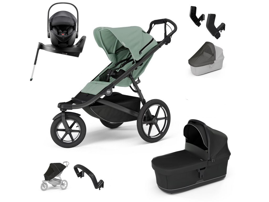 E-shop Thule Urban Glide 3 Výhodný set s Baby-Safe PRO s doplnkami, Mist green