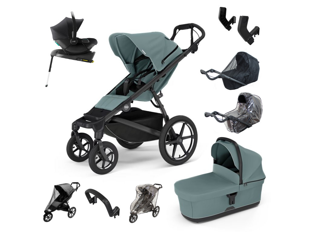 E-shop Thule Urban Glide 4-kol. Výhodný set s Baby-Safe Core, mid blue