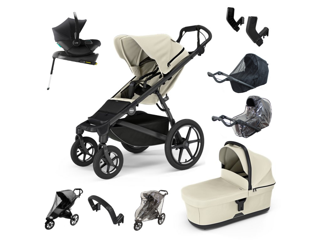 E-shop Thule Urban Glide 4-kol. Výhodný set s Baby-Safe Core, soft beige