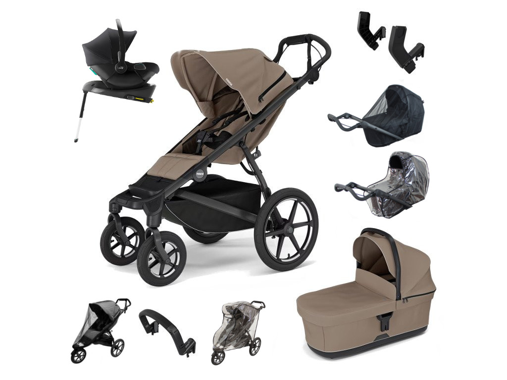 E-shop Thule Urban Glide 4-kol. Výhodný set s Baby-Safe Core, tined taupe