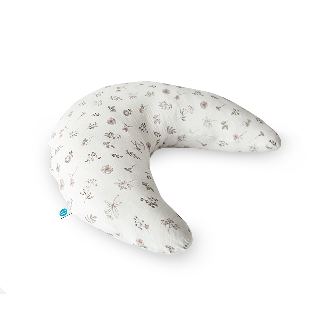 E-shop CEBA BABY Polštář kojicí HUGGY (150x60x37) Basic Mušelín Small Twigs