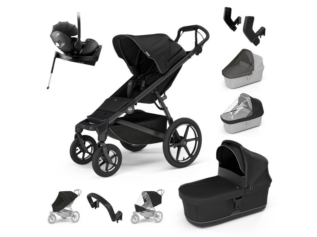 E-shop Thule Urban Glide 4-kol. Výhodný set s Baby-Safe PRO, black