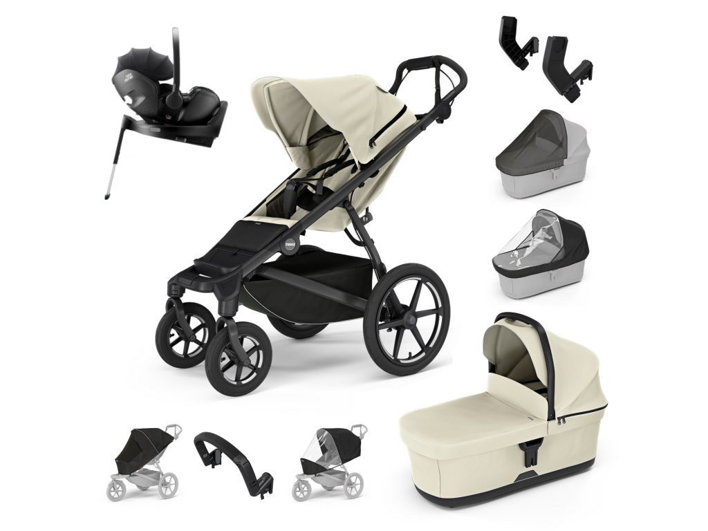 E-shop Thule Urban Glide 4-kol. Výhodný set s Baby-Safe PRO, soft beige