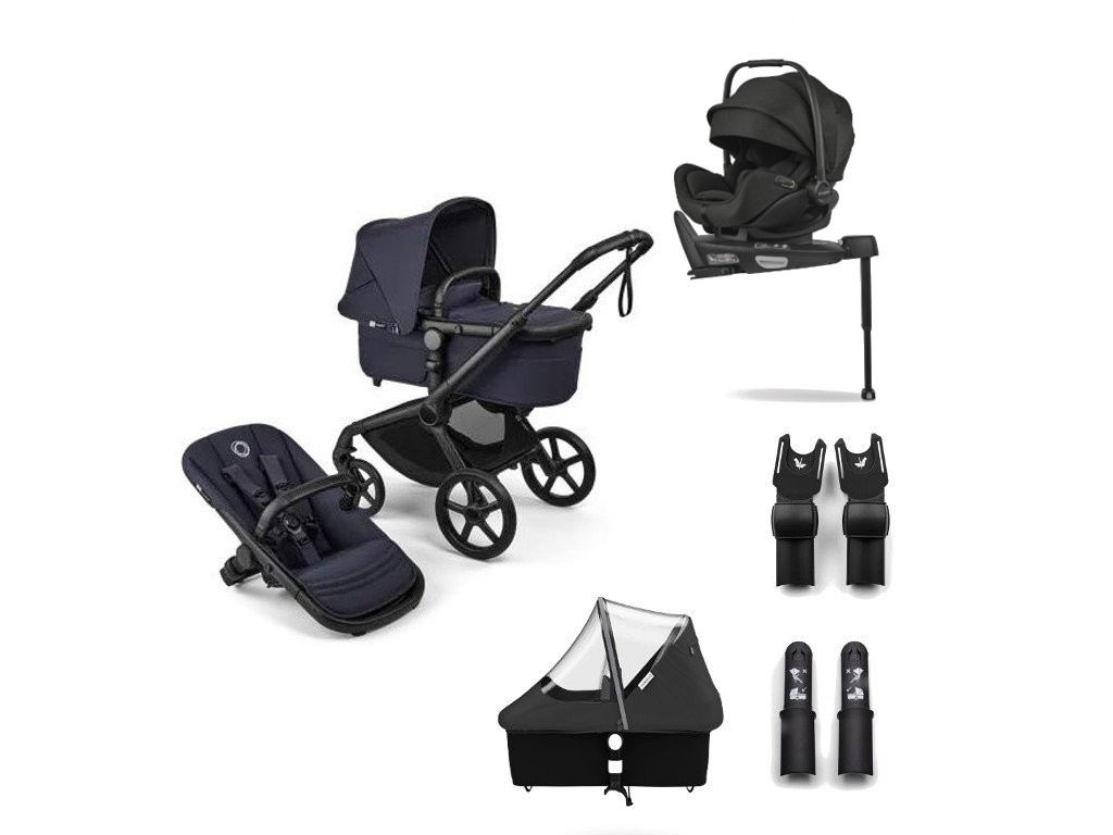 E-shop Bugaboo výhodný set Fox 5 RENEW s Bugaboo Otter, Black/Deep Indigo