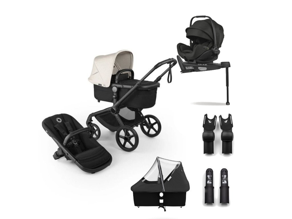 E-shop Bugaboo výhodný set Fox 5 RENEW s Bugaboo Otter, Black/Herigate Black-Misty White