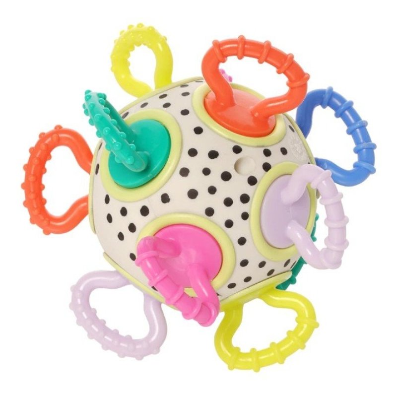 E-shop Manhattan Toy Hryzátko s hrkálkou Click Clack Colorpop