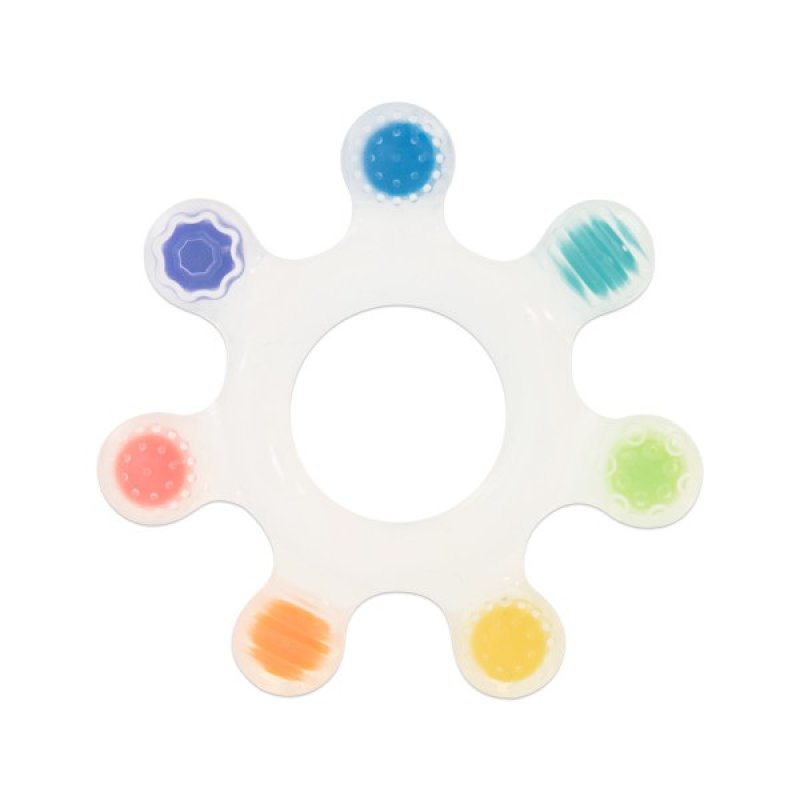 E-shop Sassy Silikónové hryzátko Rainbow Star