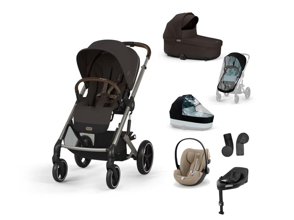 E-shop Cybex Balios S LUX, bundle set XL 2025, chocolate brown/beige