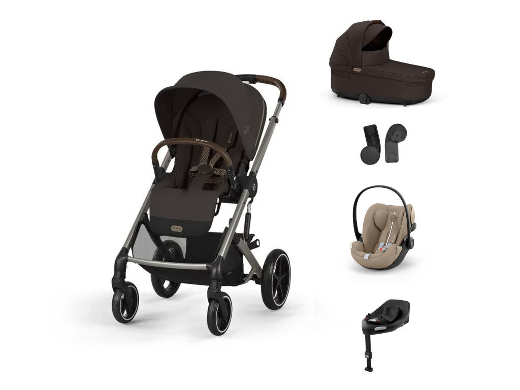 E-shop Cybex Balios S LUX, bundle set M 2025, chocolate brown/beige