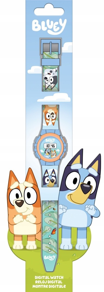 E-shop Kids Euroswan Digitálne hodinky - Bluey