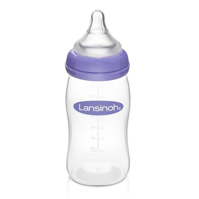 E-shop Lansinoh Dojčenská fľaša 240ml s NaturalWave TM cumlíkom (M)