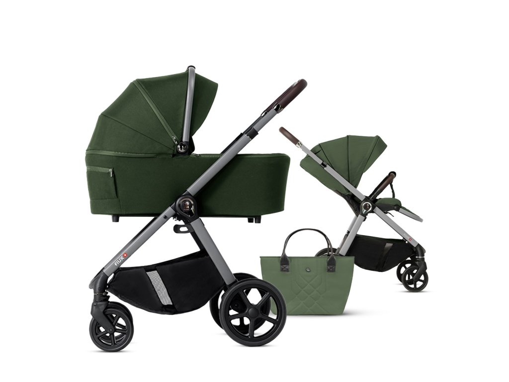 E-shop DADA Prams FLUX col. Botanical green