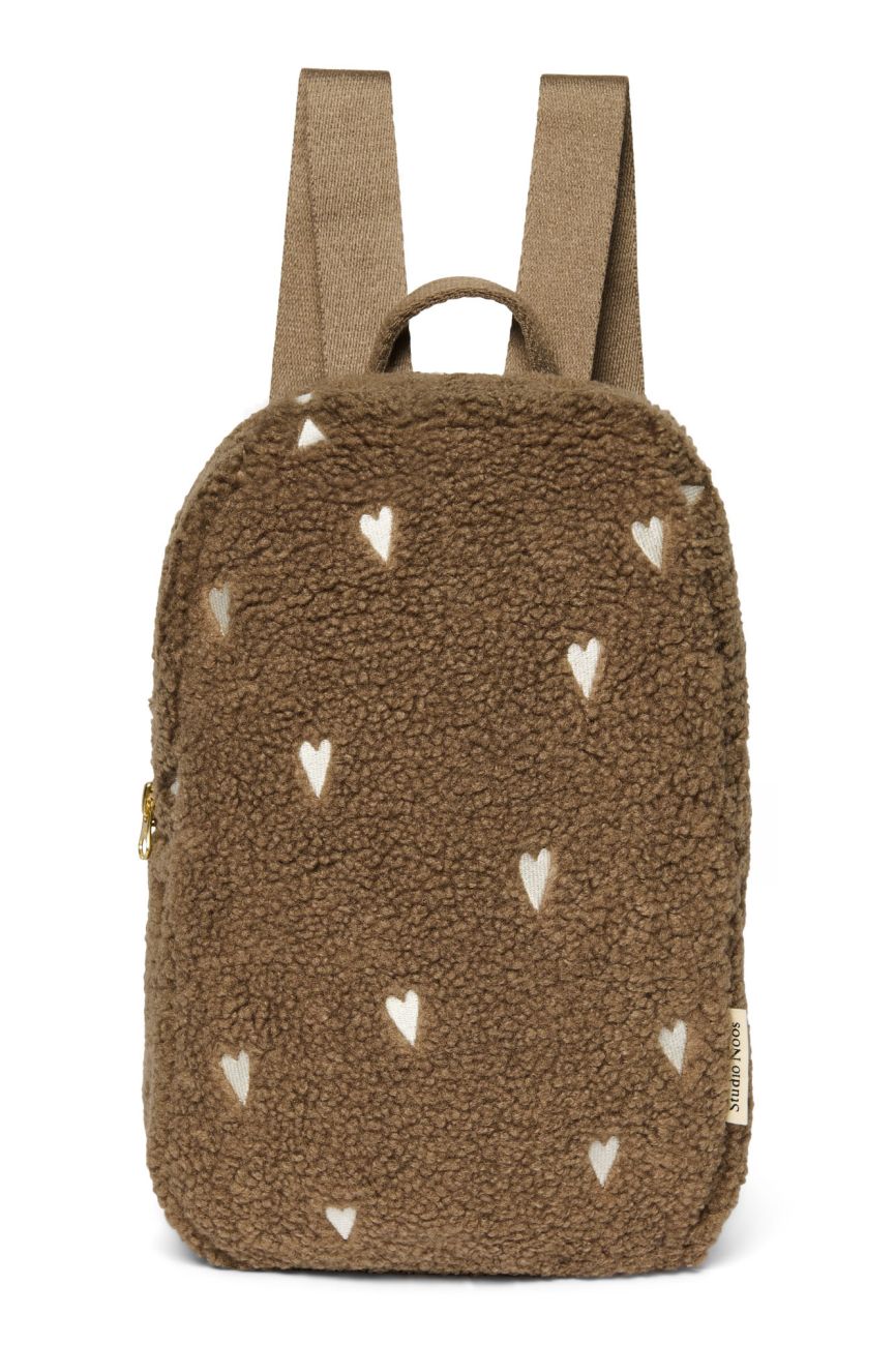 E-shop STUDIO NOOS - Teddy Hearts Mini BACKPACK | Brown Hearts