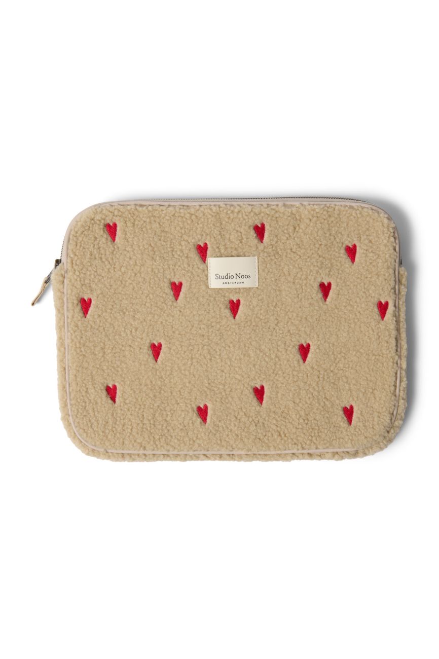 E-shop STUDIO NOOS - Teddy OBAL na Laptop 13´| Ecru Hearts