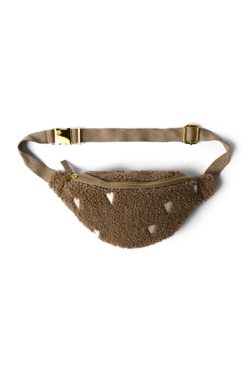 E-shop STUDIO NOOS - Teddy Hearts Mini FANNY pack - ladvinka| Brown Hearts
