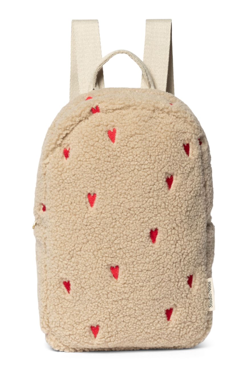 E-shop STUDIO NOOS - Teddy Hearts Mini BACKPACK - batôžtekk | Ecru Hearts