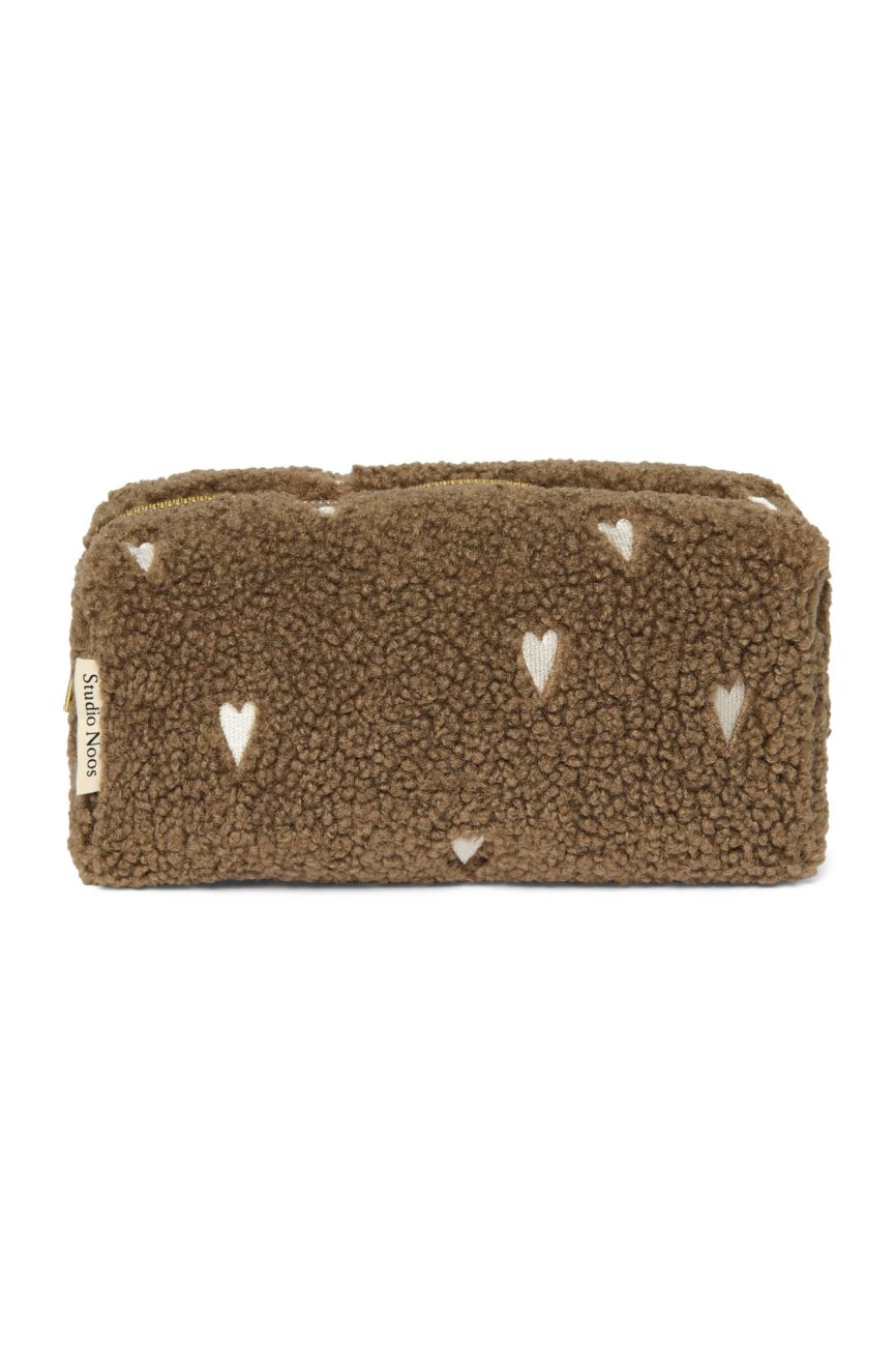 E-shop STUDIO NOOS - Teddy Hearts POUCH - kabelka | Brown Hearts