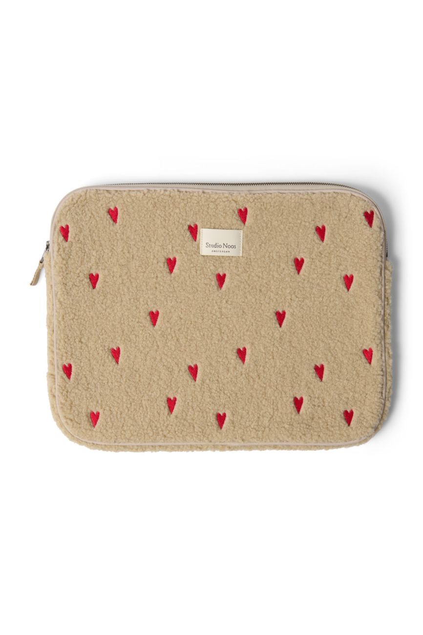 E-shop STUDIO NOOS - Teddy Hearts OBAL na Laptop 15´| Ecru Hearts