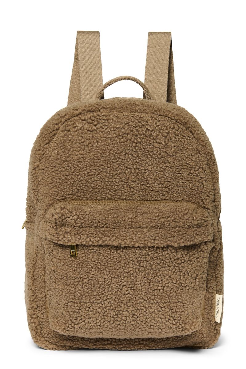 E-shop STUDIO NOOS - Teddy Midi BACKPACK - batôžtek s predným vreckom | Brown