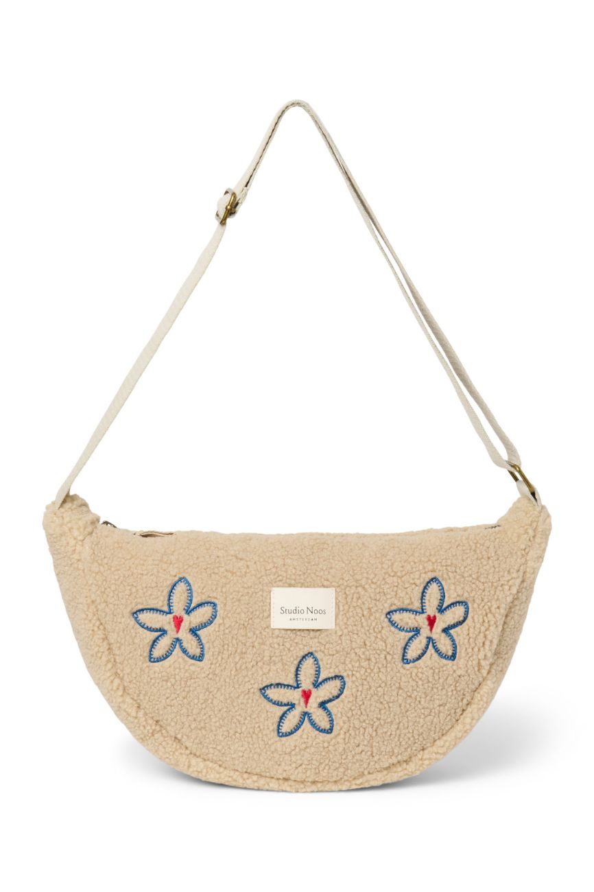 E-shop STUDIO NOOS - Teddy Adult FANNY kabelka | Ecru Flower Heart