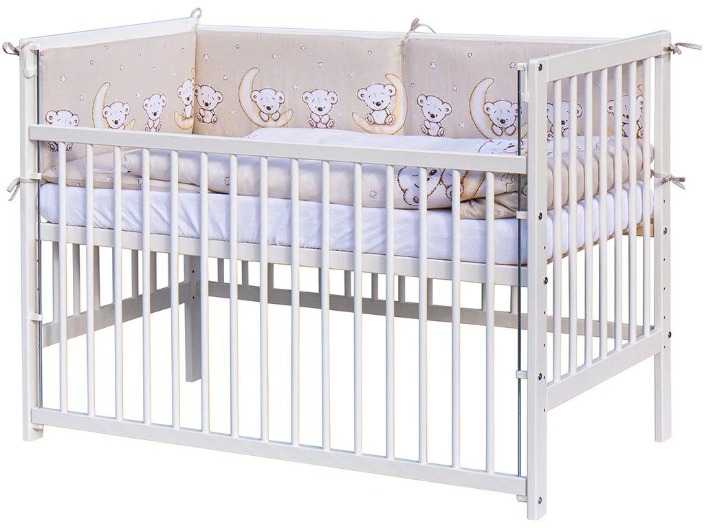 E-shop Scarlett Detská postieľka s kompletnou výbavou 120 x 60 cm - Toro - béžová