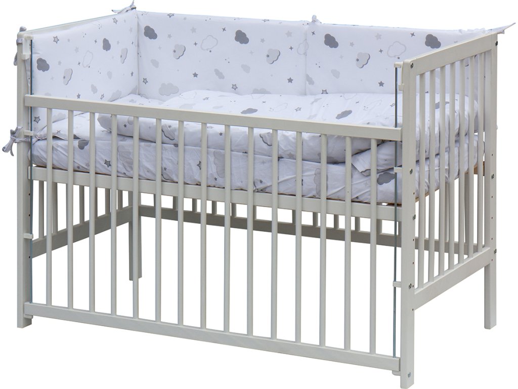 E-shop Scarlett Detská postieľka s kompletnou výbavou 120 x 60 cm - Krena