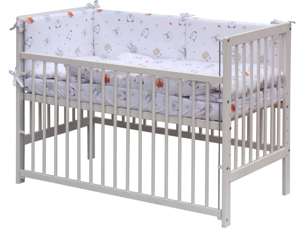 E-shop Scarlett Detská postieľka s kompletnou výbavou 120 x 60 cm - Labra