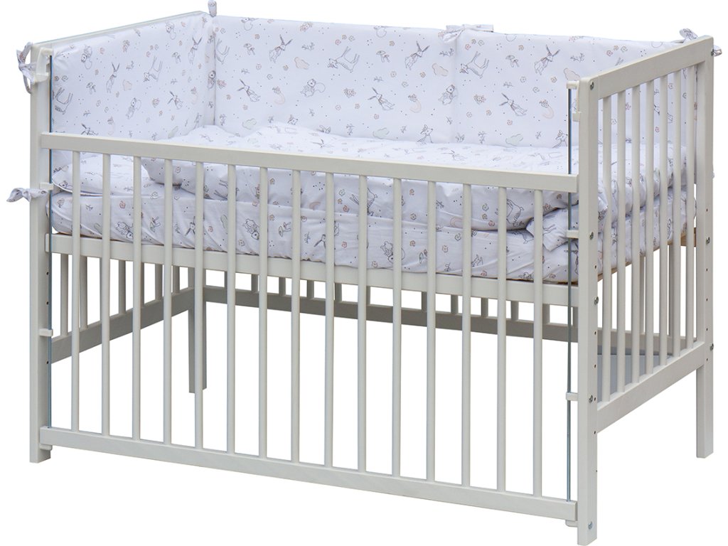 E-shop Scarlett Detská postieľka s kompletnou výbavou 120 x 60 cm - Luka