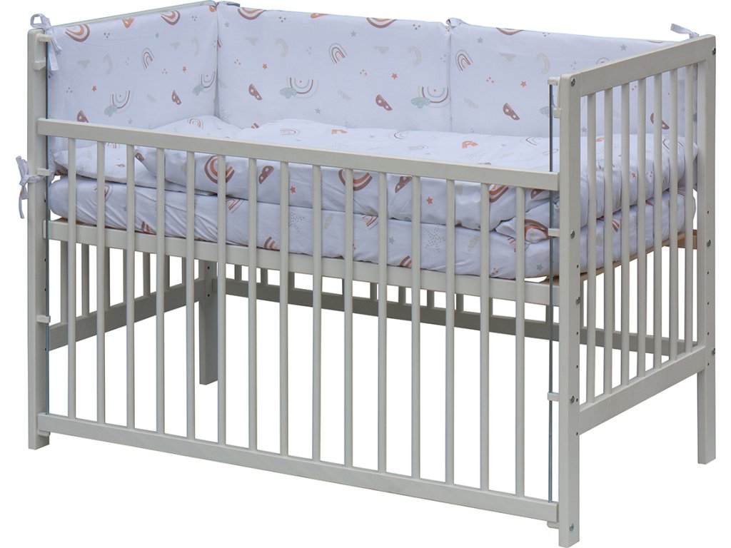 E-shop Scarlett Detská postieľka s kompletnou výbavou 120 x 60 cm - Monta