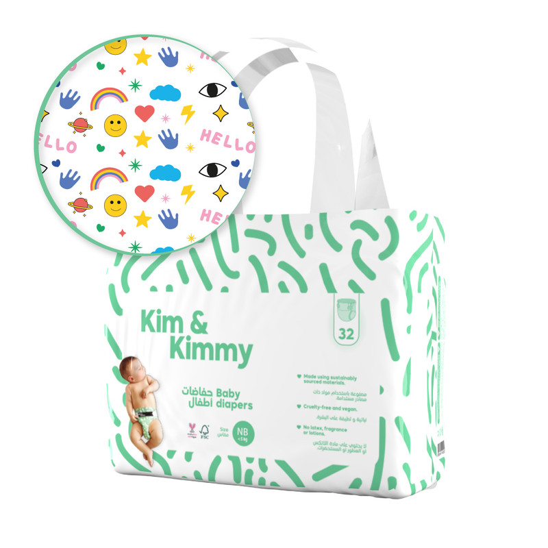 E-shop Kim&Kimmy Kim & Kimmy - Novorodenecké plienky, do 5 kg, množstvo 32ks