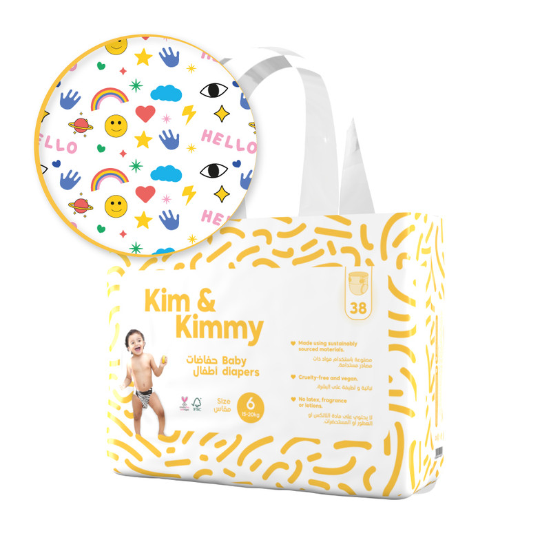 E-shop Kim&Kimmy Kim & Kimmy - plienky veľkosti 6, 15-20kg, množstvo 38
