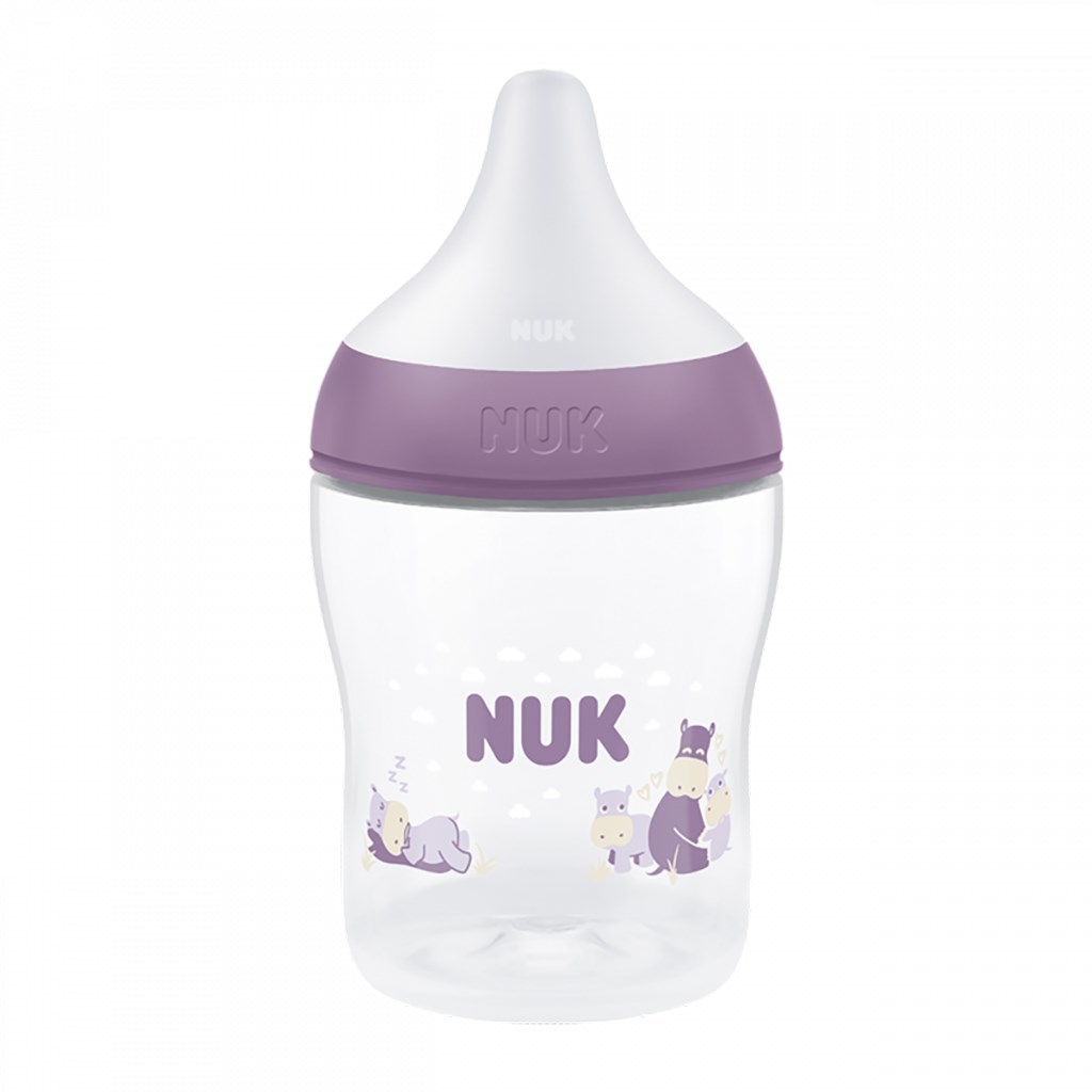 E-shop Dojčenská fľaša NUK Perfect Match Temperature Control 150 ml Hippo - 59262