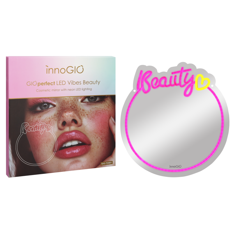 E-shop innoGIO Zrkadlo s neónovým LED podsvietením Vibes Beauty GIO-759BY