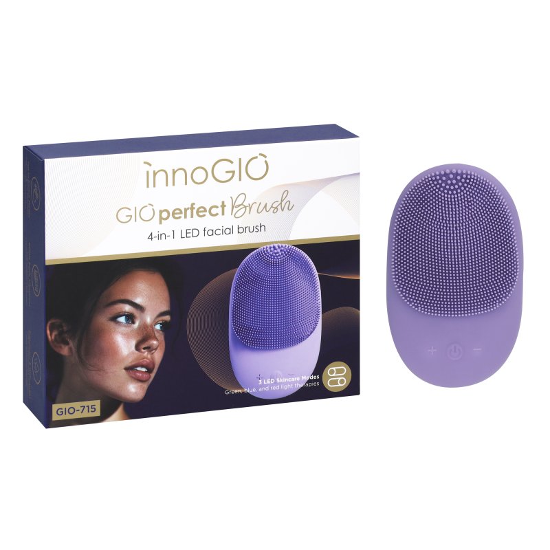 E-shop innoGIO GIOperfect LED silikónová čistiaca kefka Brush 4v1 GIO-715