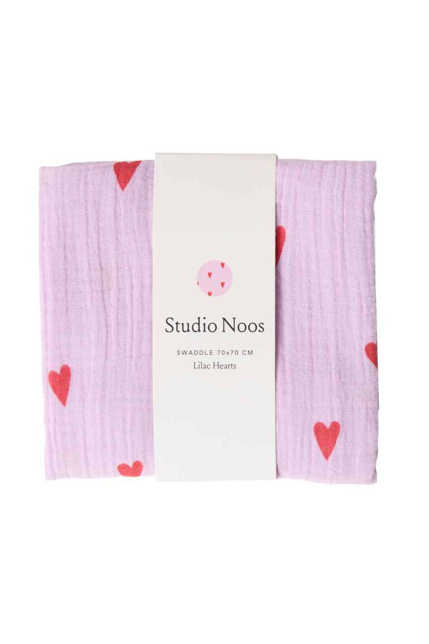 E-shop STUDIO NOOS - SWADDLE ZAVINOVAČKA Print Medium | Purple Hearts