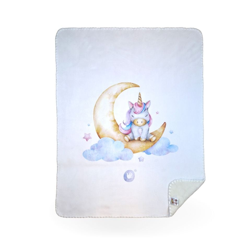 E-shop XKKO LUX Španielska detská deka - Moon Unicorn, 75x100