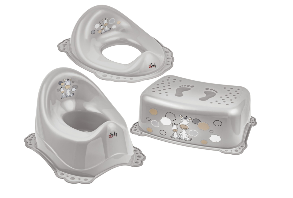 E-shop MALTEX Súprava protišmyková Zebra - Grey