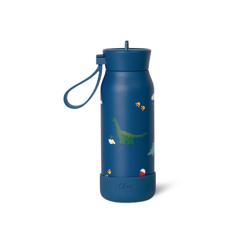 E-shop Citron Fľaša na vodu Mini, 250 ml - Blue Dino