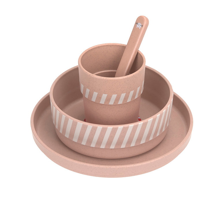E-shop Lässig BABIES LÄSSIG Dish Set PP/Cellulose Tiny Team cat
