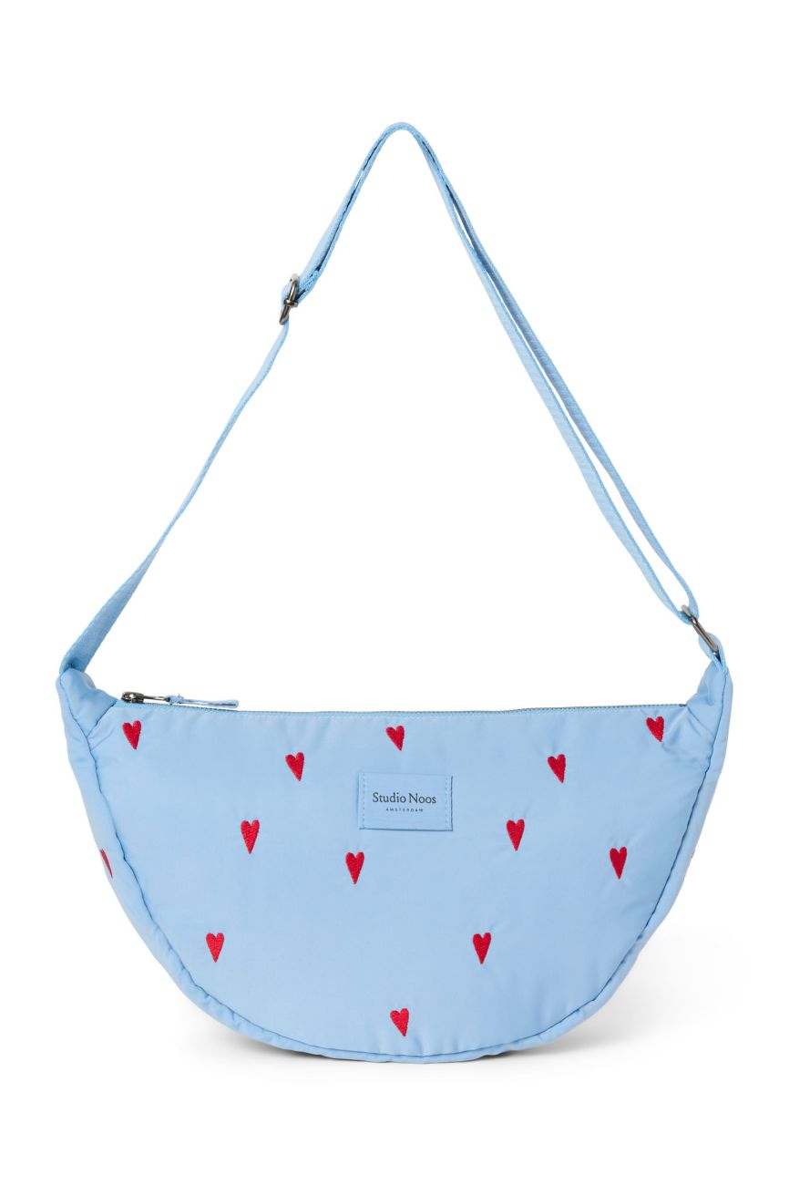 E-shop STUDIO NOOS - Puffy Adult FANNY kabelka | Light Blue Hearts
