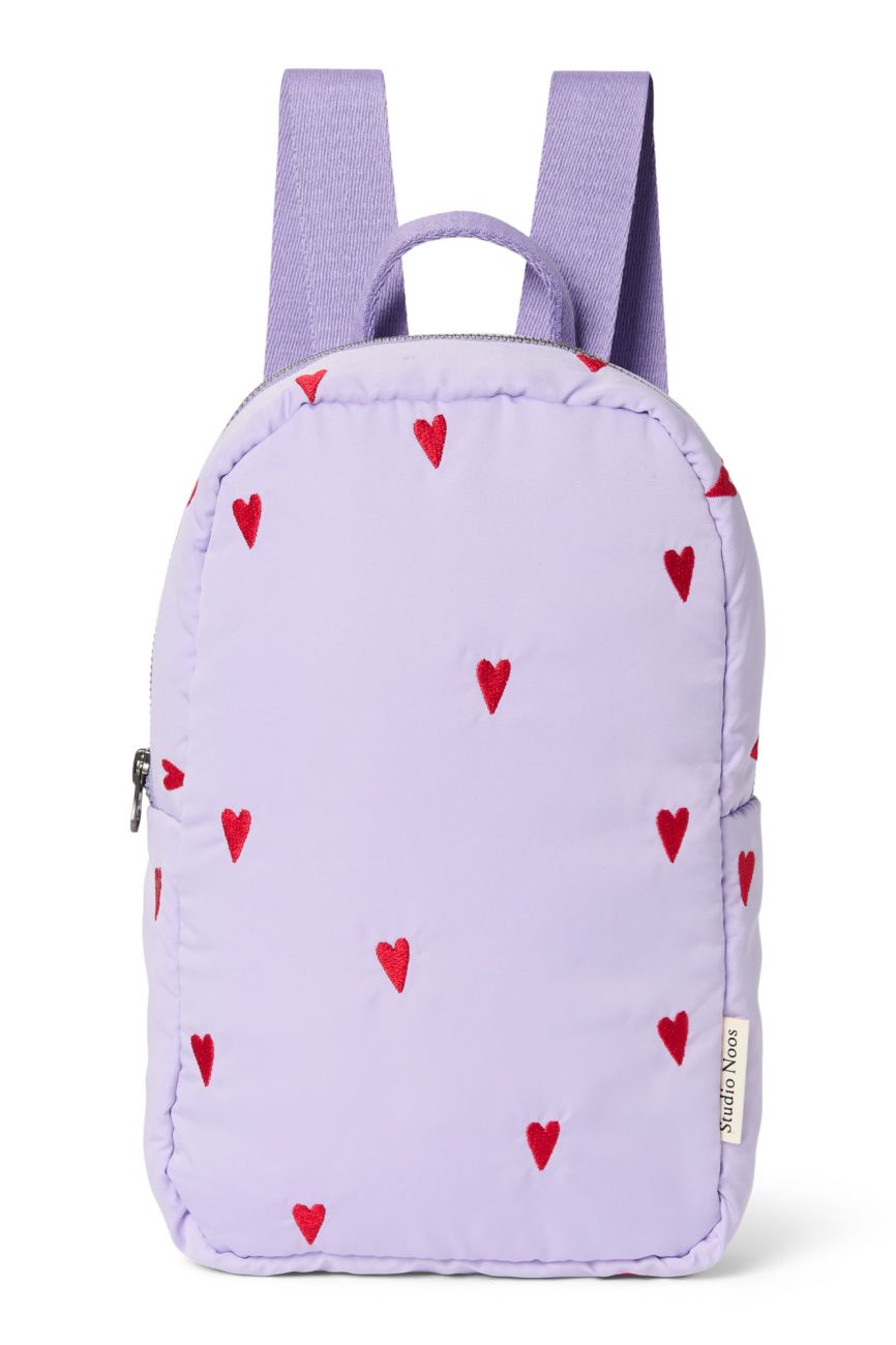 E-shop STUDIO NOOS - Puffy Mini BACKPACK - batôžtek | Purple Hearts
