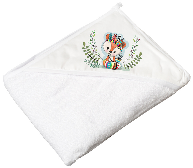 E-shop TEGA BABY Osuška s kapucňou Malá Líška 100x100cm