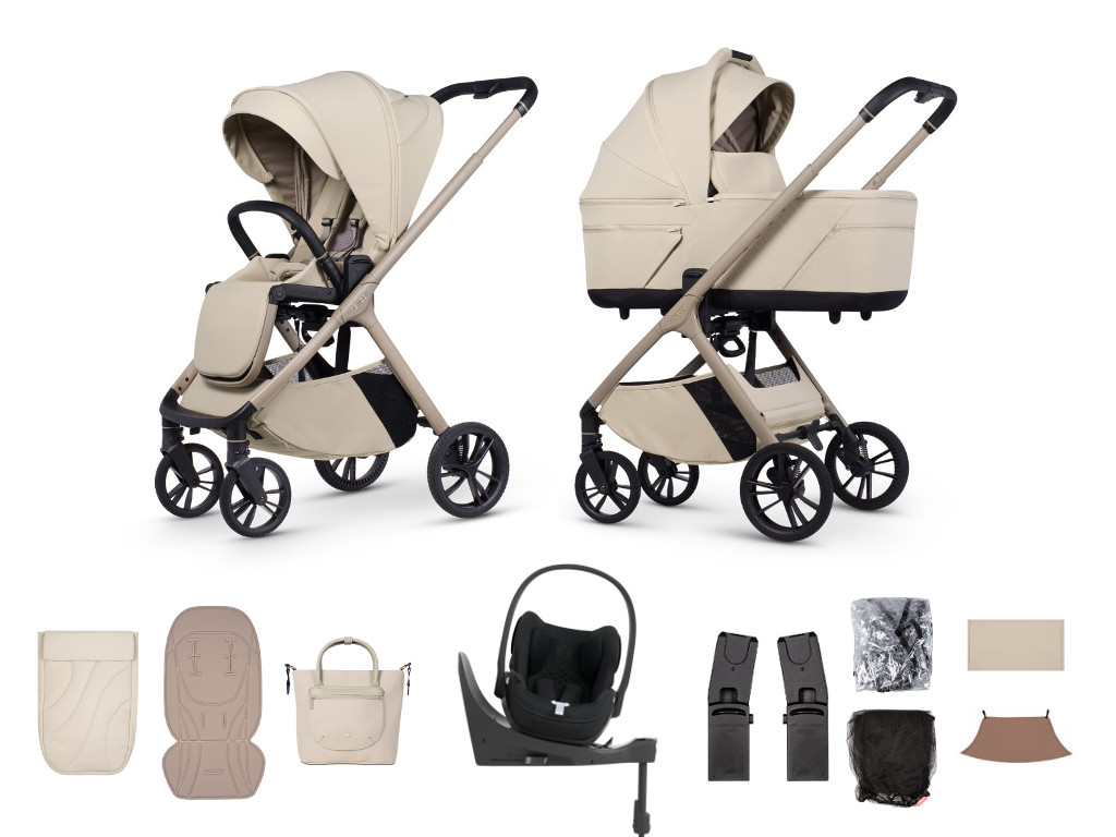 E-shop Venicci kočík Tila 2026, sabbia + Cybex Cloud T Plus + základňa