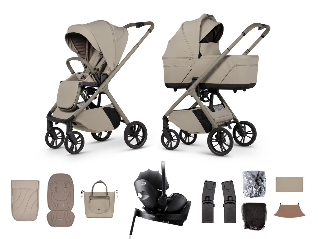 E-shop Venicci kočík Tila 2026, latte + Britax Baby Safe PRO + základňa
