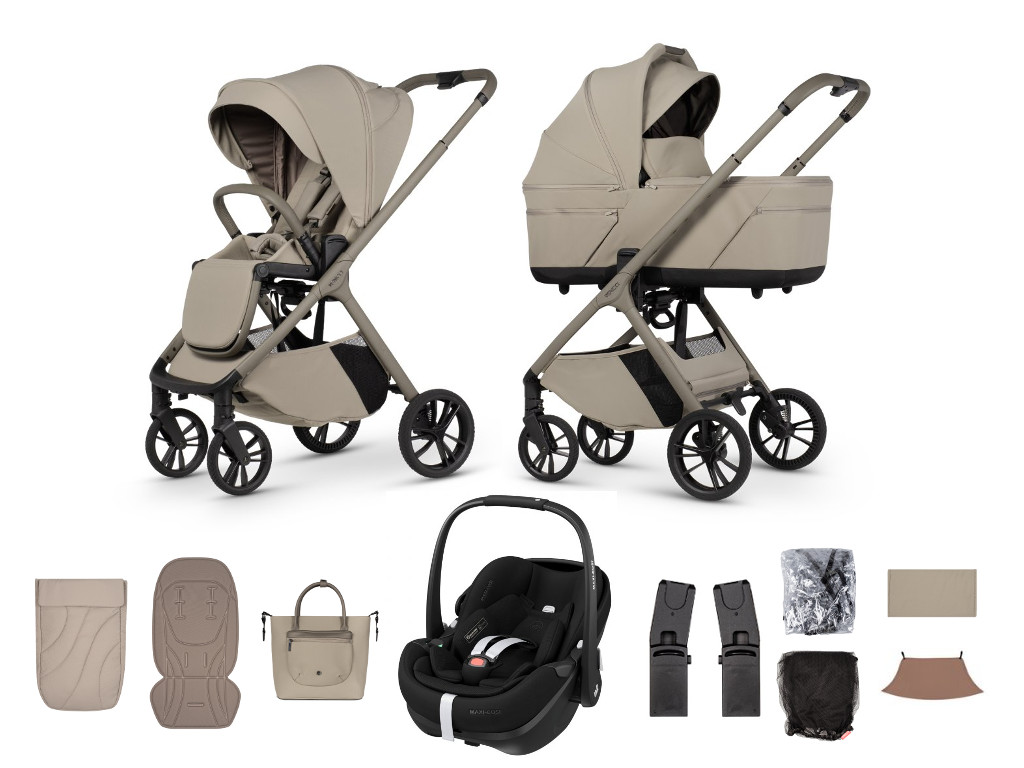 E-shop Venicci kočík Tila 2026, latte + Maxi-Cosi Pebble Pro 2