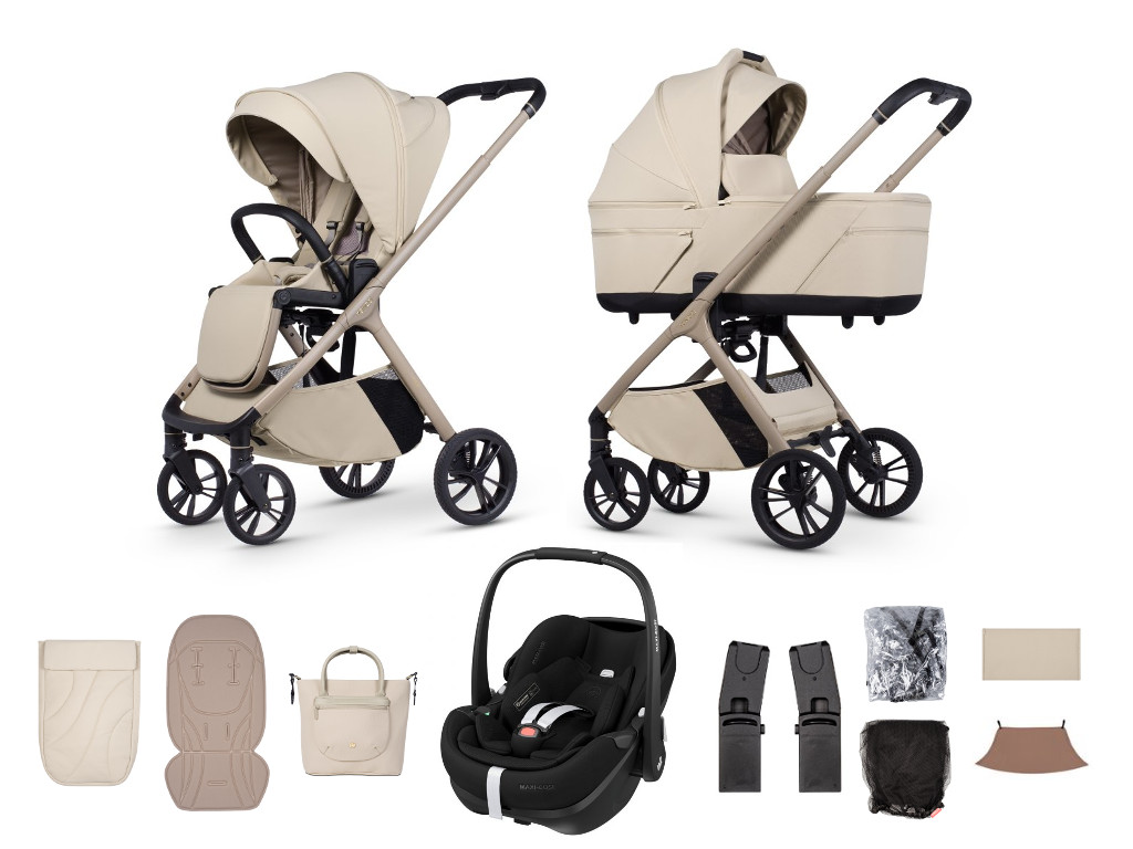 E-shop Venicci kočík Tila 2026, sabbia + Maxi-Cosi Pebble Pro 2