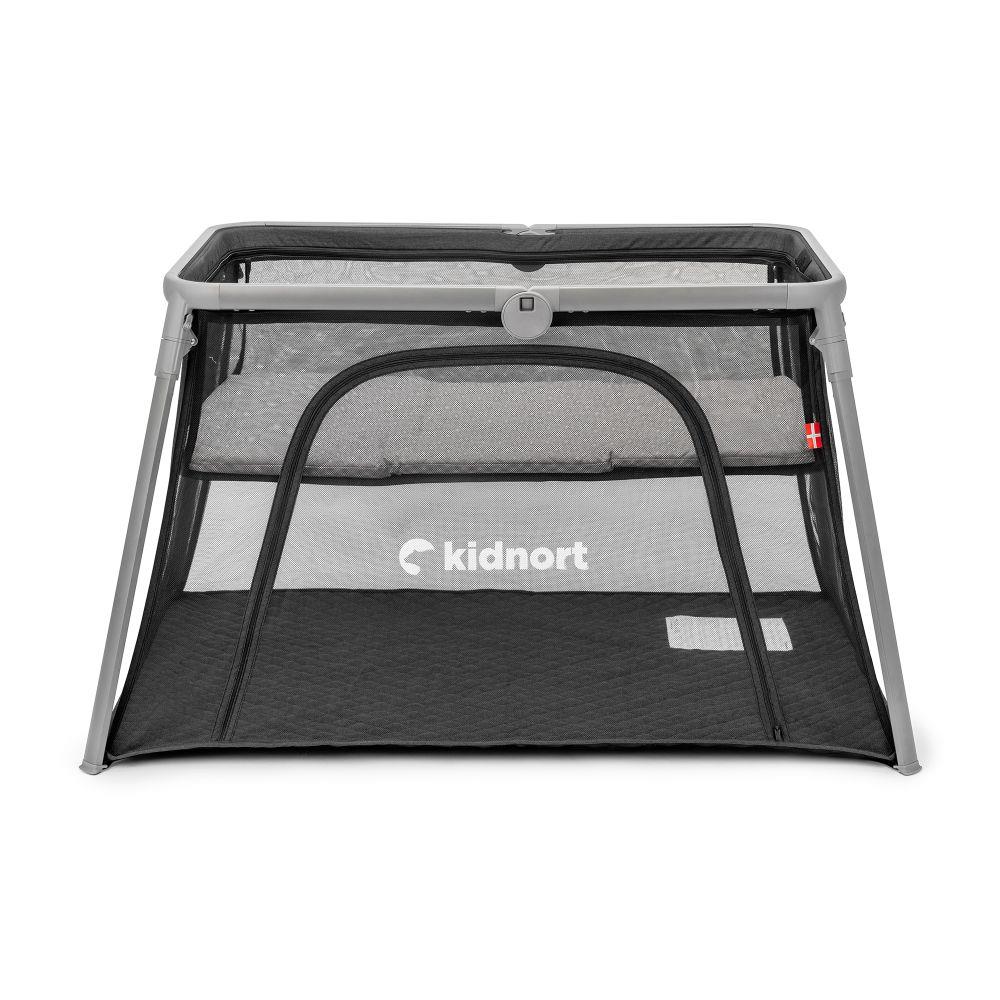 E-shop Kidnort Cestovná postieľka Bleke 2v1 čierna